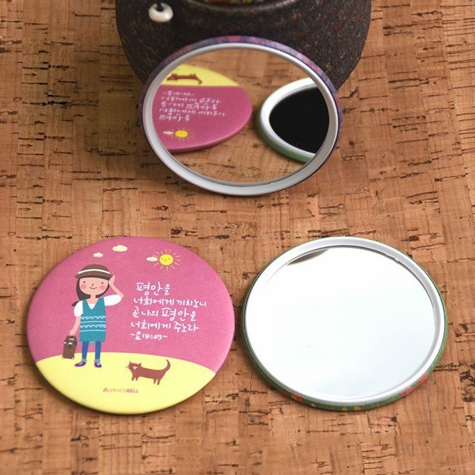 Gương mini Trang Điểm Hàn Quốc Tròn  TB0103