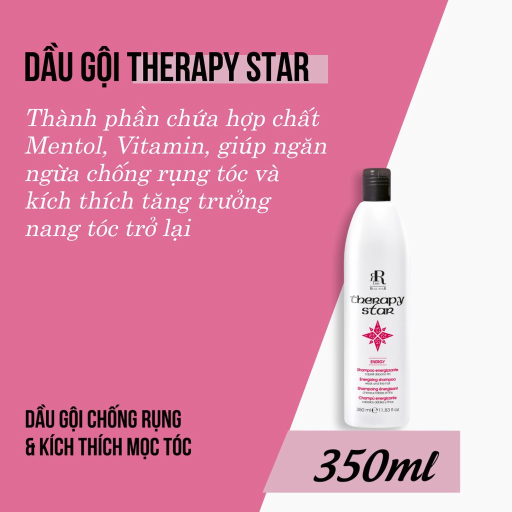 Dầu gội chống rụng và kích thích mọc tóc RRline Therapy Star Shampoo 350ml