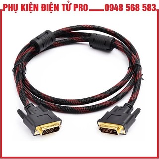 Dây Tín Hiệu Hd Dvi -Dvi 10M Chuẩn 24+1 (Đen Phối Đỏ)