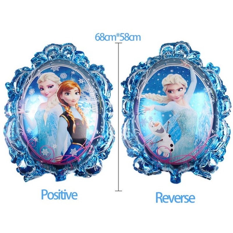 Bong Bóng Nhôm Hình Công Chúa Elsa Anna Trang Trí Tiệc Sinh Nhật Cho Bé