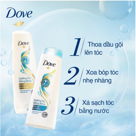 Bộ sản phẩm Dove Dưỡng Tóc Bồng Bềnh dầu gội 640g