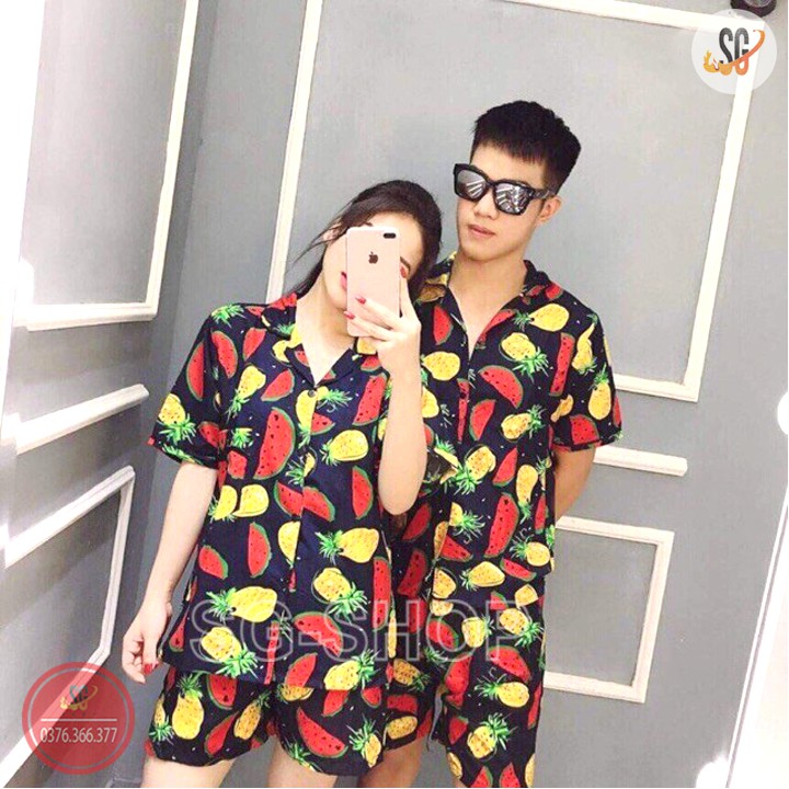 Đồ đi biển đôi nam nữ nguyên bộ áo quần hoạ tiết nổi bật đủ size bé trai gái &amp; người lớn bigsize | DONGPHUCSG