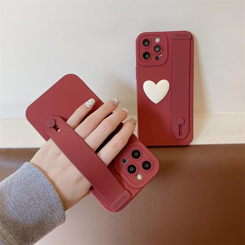 Ốp lưng iphone kèm móc đeo tay fashion 9 7plus x xsmax 11 11promax 12 12pro 12promax 13 13pro 13promax DT19