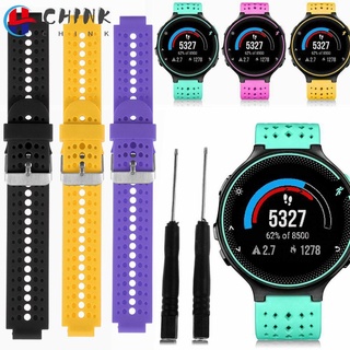 CHINK Silicone Watch Band Strap for Garmin Forerunner 220 230 235 620 630 735 Watch
