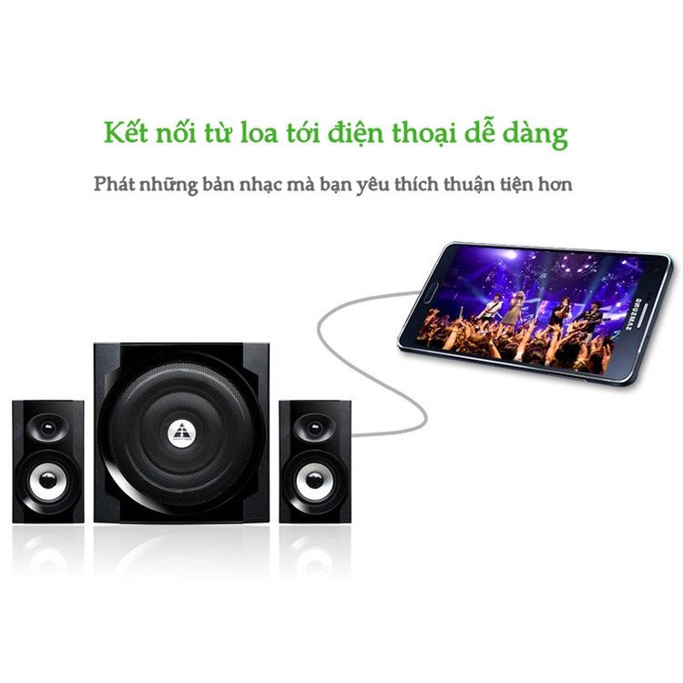 Cáp Chuyển 3.5 sang 2 Đầu Hoa Sen (Dài 1m đến 5m) UGREEN 10772 10510 10511 10512 10513 - Chính Hãng