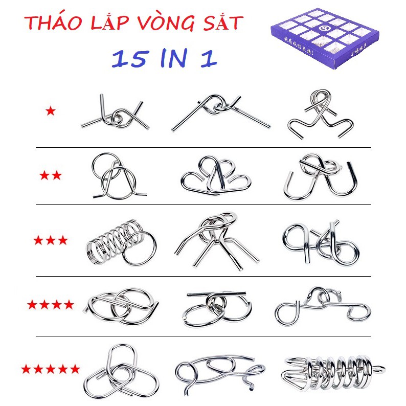 ✔️✔️ TRÒ CHƠI TRÍ TUỆ NHẬT BẢN 15 IN 1 (TÍM) - TẶNG 1 GIÁ ĐỠ ĐIỆN THOẠI S059