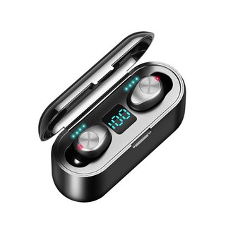 Tai nghe F9 Bluetooth kiêm sạc dự phòng, chất lượng âm thanh ấn tượng, thiết kế thời trang ( tặng kèm mút) )