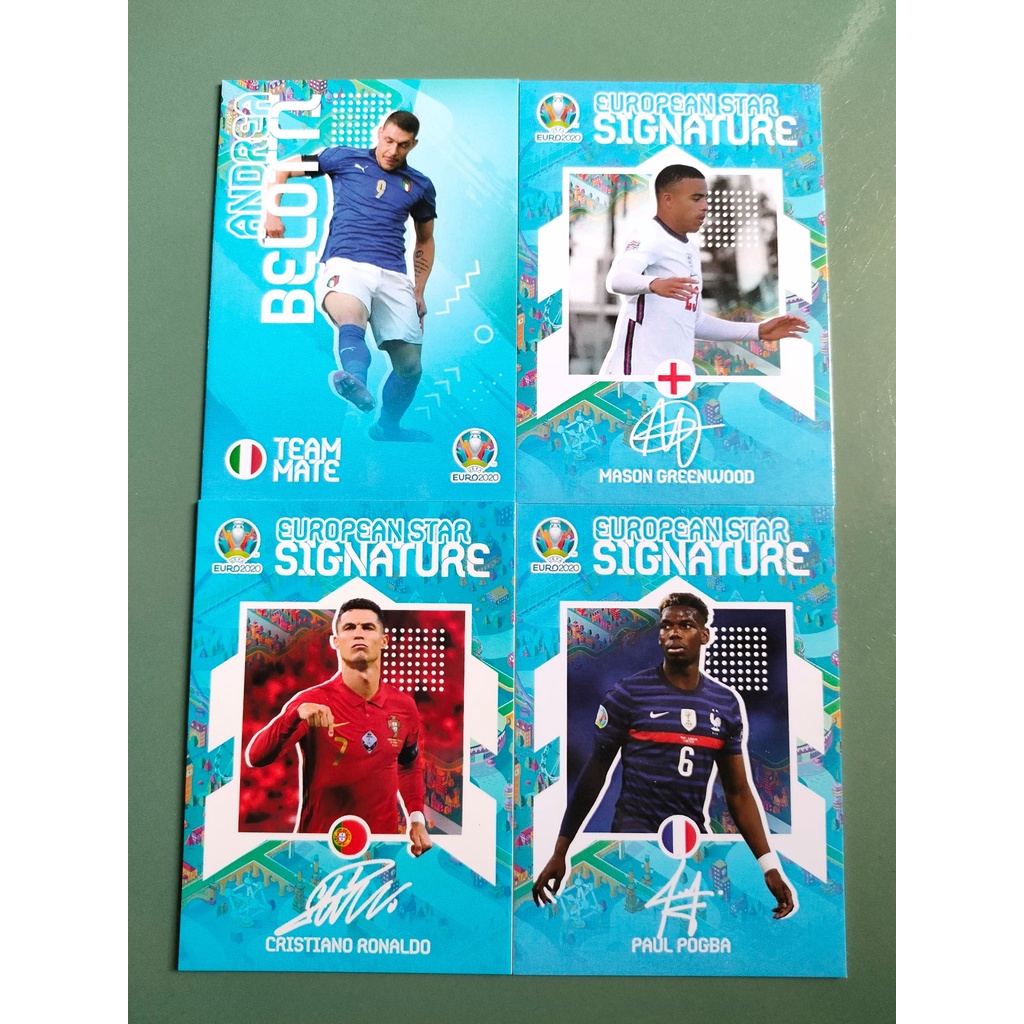 Thẻ Cầu Thủ Bóng Đá SKY Card EURO 20 SIGNATURE | Ibrahimovic Ramos Busquets Arnold Van Dijk Zaniolo Cancelo Fati Stegen