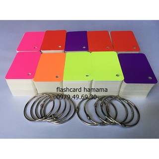 1000 thẻ flashcard trắng BO GÓC SIÊU DÀY VÀ SIÊU ĐẸP học ngoại ngữ