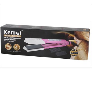 Máy Bấm Duỗi Tóc 4 Thẻ Kemei 1982
