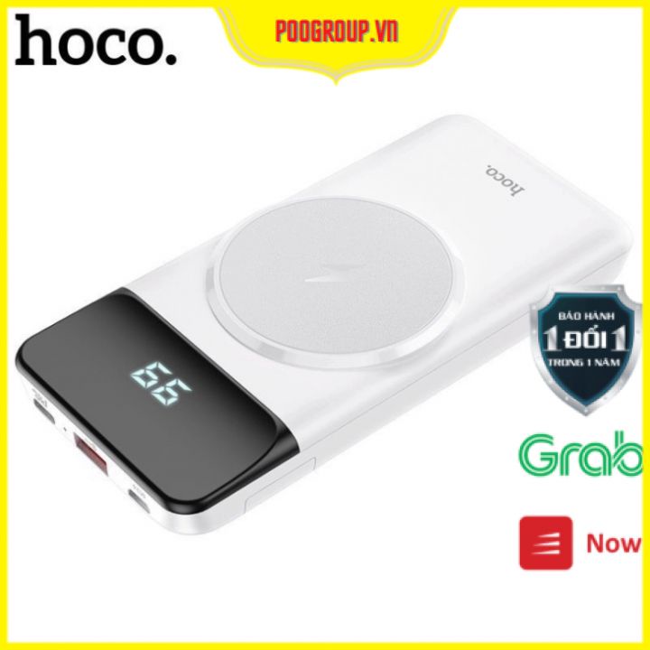 Pin Sạc Dự Phòng Không Dây Hoco J76 10.000mAh - Hỗ Trợ Sạc Nhanh QC3.0 và PD20W - Cổng TypeC in/out BH 12TH Poogroup