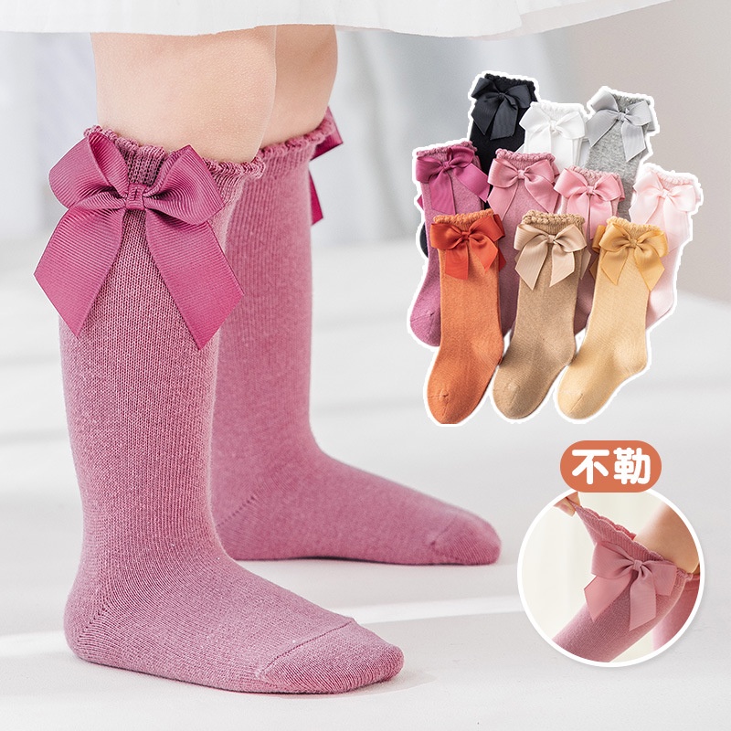 Vớ Cotton Mềm Đính Nơ Nhiều Màu Cho Bé Gái