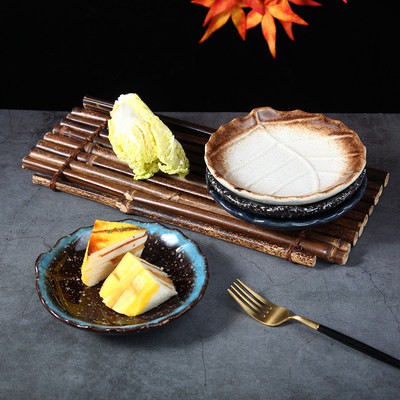 Đĩa bán đồ ăn nhẹ kiểu Nhật 6 inch Đĩa đựng đồ gốm dùng trong nhà đĩa bán đồ ăn nhẹ sáng tạo