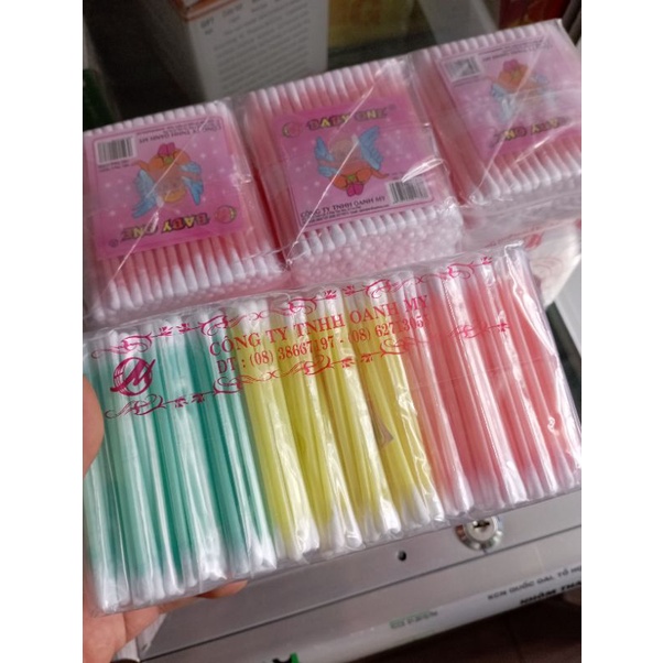 Bịch Bông Tăm ráy tai, ngoáy tai trẻ em tiệt trùng BABY ONE
