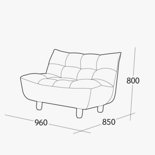 Sofa mini tamy - Ghế lười mini thư giản chuẩn hàn quốc độc quyền thương hiệu MW FURNITRE