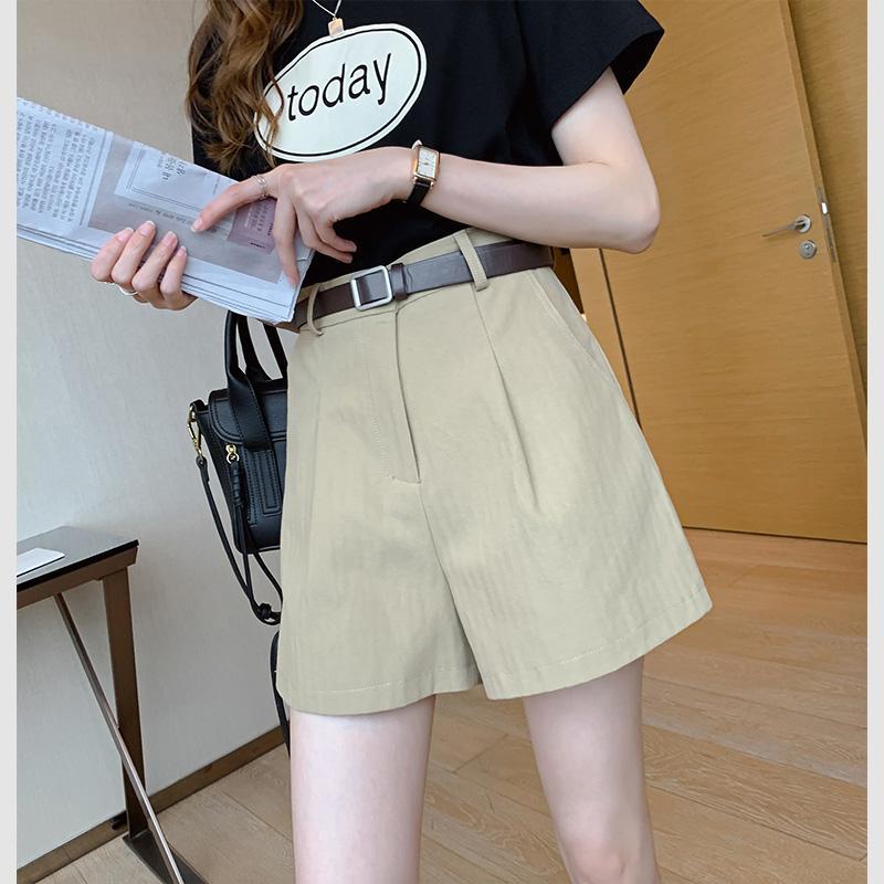Quần Short Ống Rộng Lưng Cao Thời Trang Xuân Hè 2021 Cho Phái Nữ