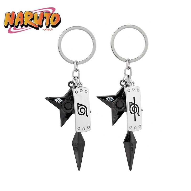 Móc Chìa Khóa Xoay Hình Naruto 2022 Bằng Kim Loại