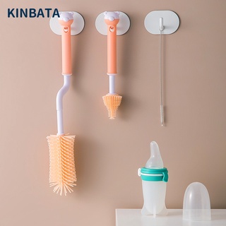 Cọ rửa bình silicon cao cấp 3 chi tiết [cọ bình, cọ núm ti và cọ ống hút]