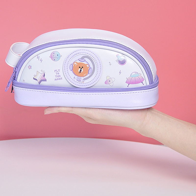 Túi Đựng Bút Cầm Tay Chống Nước Có Khóa Kéo Cho Học Sinh Nam Nữ