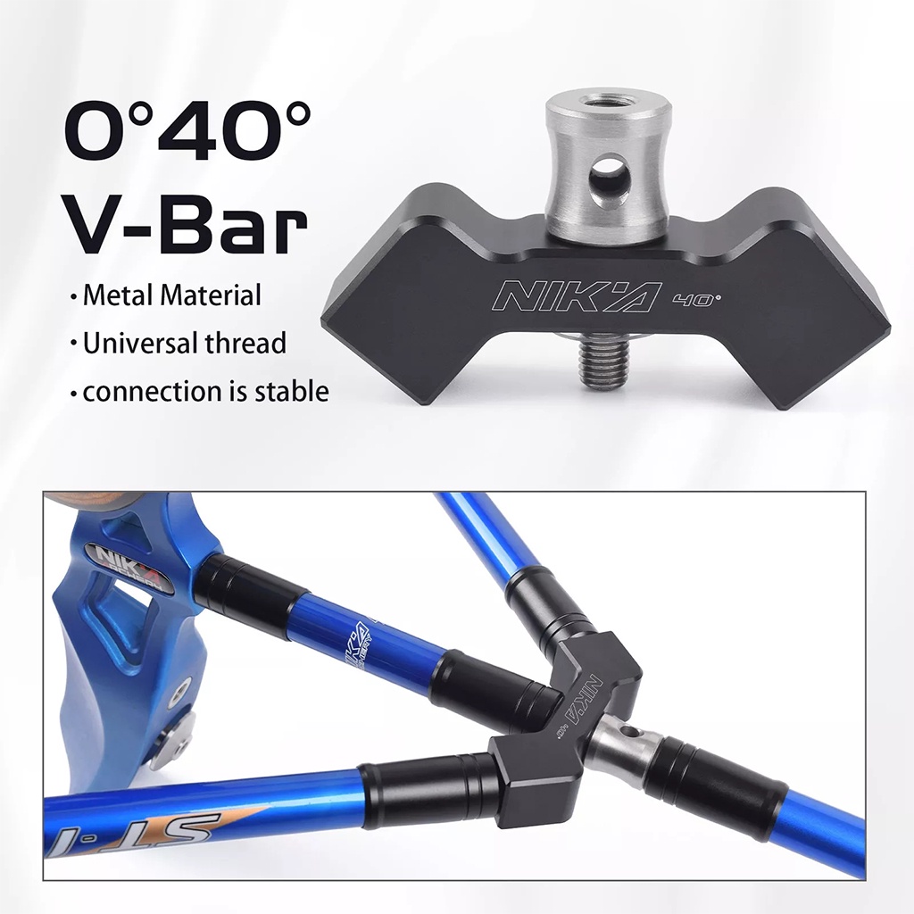 Phụ Kiện Hỗ Trợ Bắn Cung Nika Archery V-bar 35 Hoặc 40 6061-T6 Bằng Nhôm