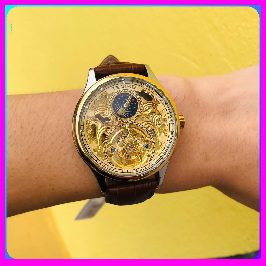 Đồng Hồ Nam Cơ Tự Động Chính Hãng TEVISE T2122 Dây Da Cao Cấp Đẳng Cấp | BigBuy360 - bigbuy360.vn
