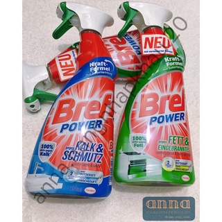 Nước Lau Chùi Đa Năng BREF Power Fett&Eingebranntes, Kalk&Schmutz (750ml)-Nhập khẩu từ Đức