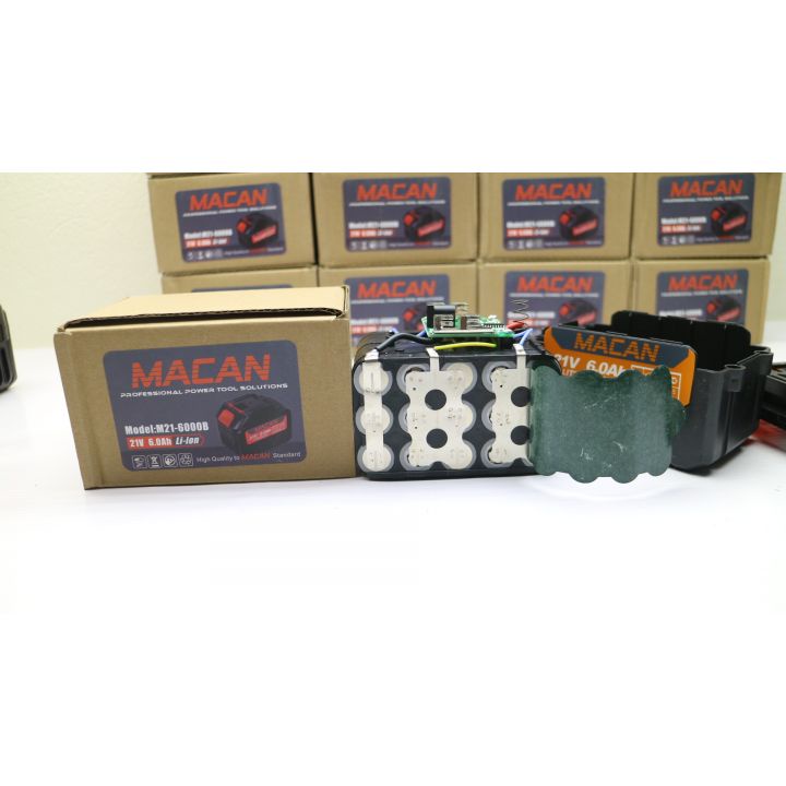 Pin 15 cell macan 21v dung lượng cao 2000amh chân pin thông dụng