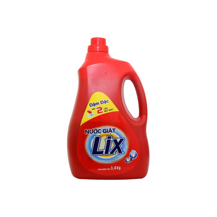 Nước giặt Lix Đậm đặc chai 3.6kg.