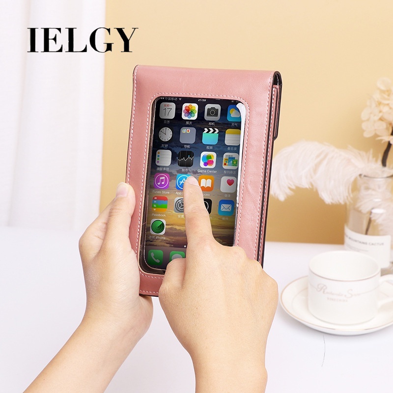 Túi Đeo Vai Mini Đựng Điện Thoại Có Thể Chạm Màn Hình Cảm Ứng Xinh Xắn Cho Nữ