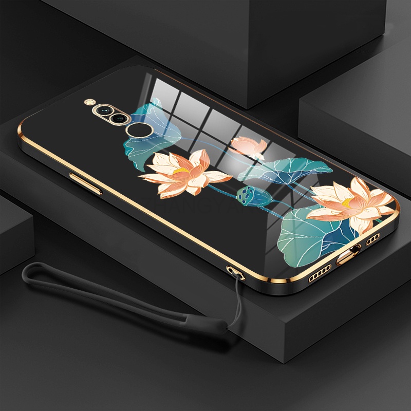 Ốp lưng Redmi 8 Redmi 8a ốp điện thoại Redmi 8 Redmi 8a Ốp Điện Thoại TPU Dẻo Mạ Màu Họa Tiết Hoa Sen Sang Trọng