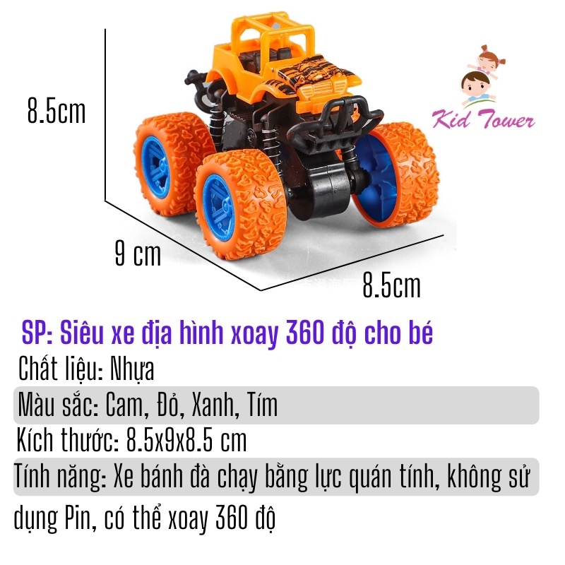 Oto đồ chơi cho bé địa hình Buggy chạy đà cực mạnh giảm xóc nhún xoay 360 và nhào lộn