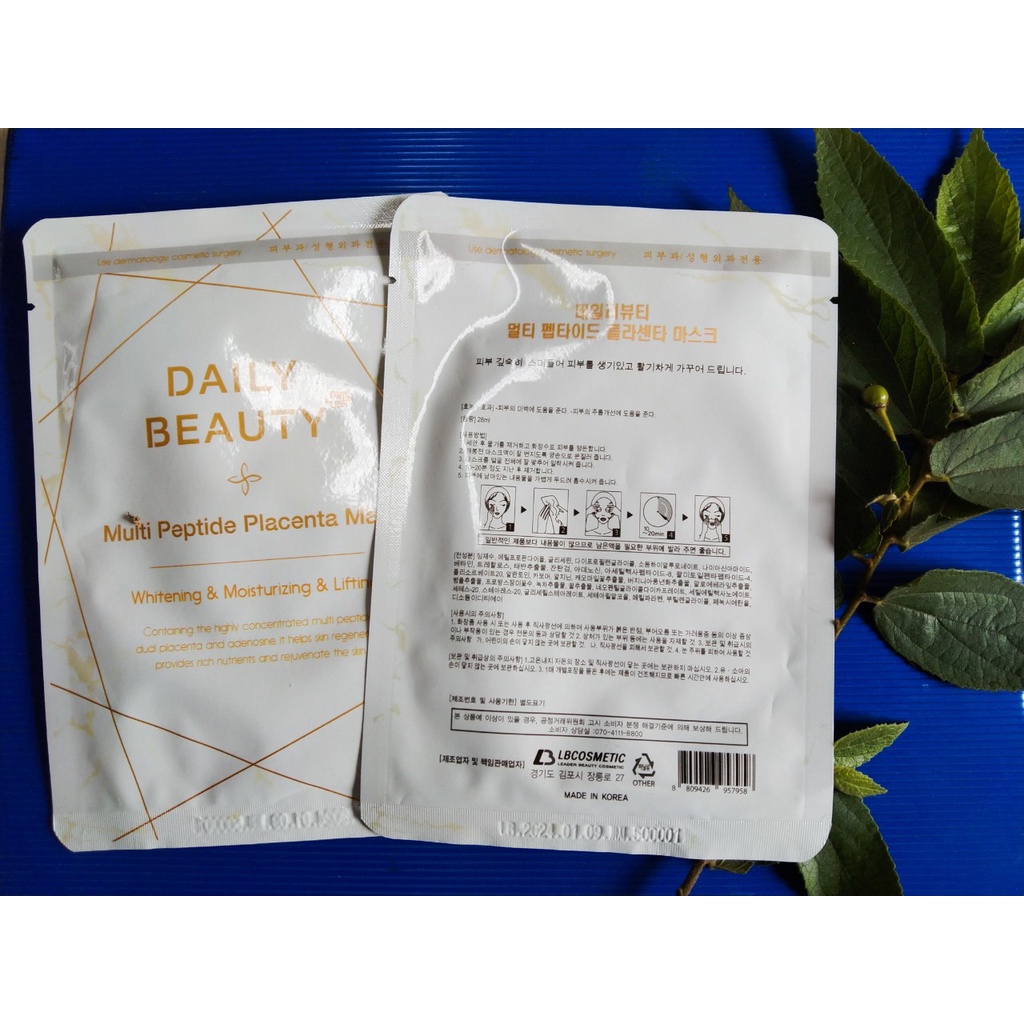 Combo 2 Mặt Nạ Nhau Thai Cừu Multi Peptide Placenta Mask