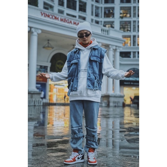 Quần Jeans Zip Unisex - Quần Bò Zip Unisex