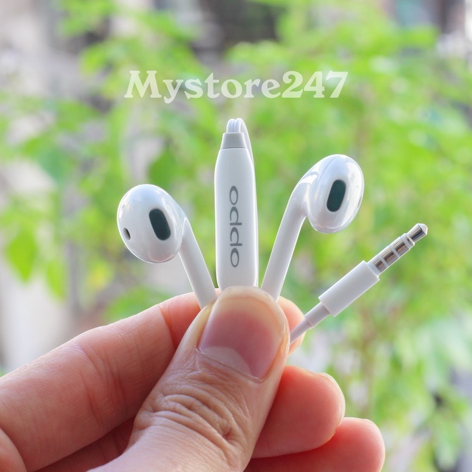 Tai Nghe Oppo Siêu Bass,Chuẩn Màng Loa Xanh,dùng cho máy chân 3.5mm, có mic Âm thanh lớn