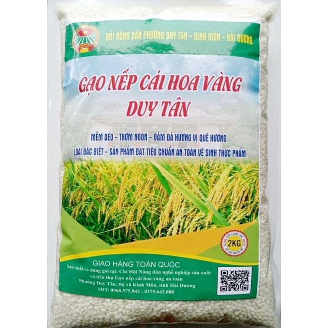 Gạo nếp cái hoa vàng an toàn phường Duy Tân, Kinh Môn, Hải Dương (Túi 2kg)  | Shopee Việt Nam