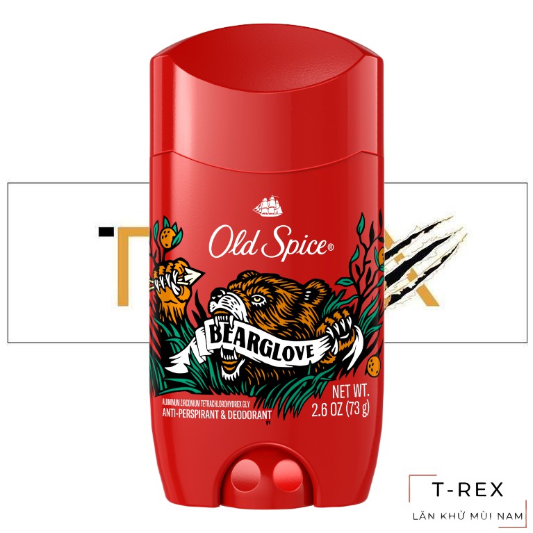 [Hàng AUTH] Lăn Khử Mùi Old Spice BEARGLOVE 73Gr - Dạng Sáp Trắng