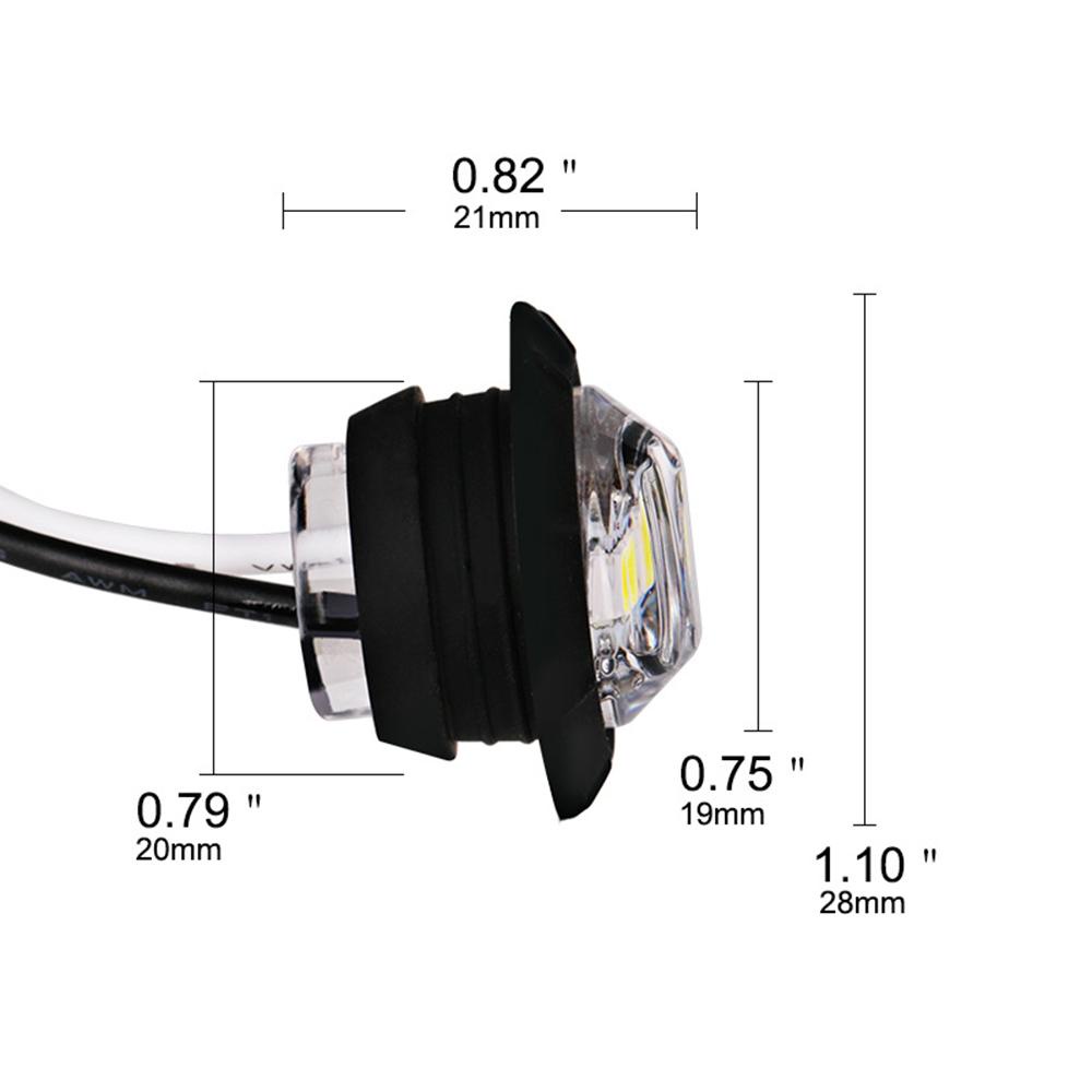 Đèn Led Siêu Sáng Chống Thấm Nước Gắn Phía Dưới Gương Chiếu Hậu Xe Hơi