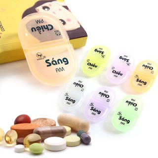 PHÂN LIỀU THUỐC 2 NGĂN SÁNG CHIỀU