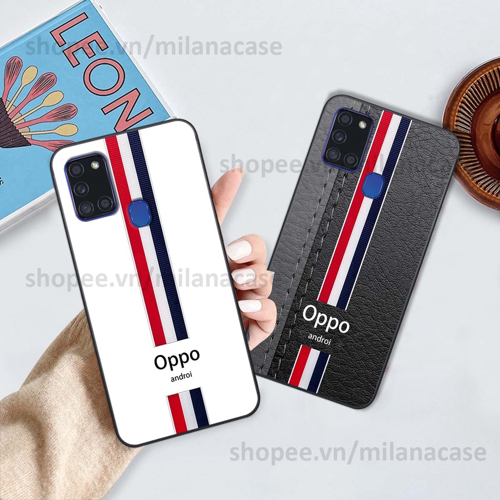 Ốp Samsung A21s in giả da phong cách thể thao, cá tính, thời trang