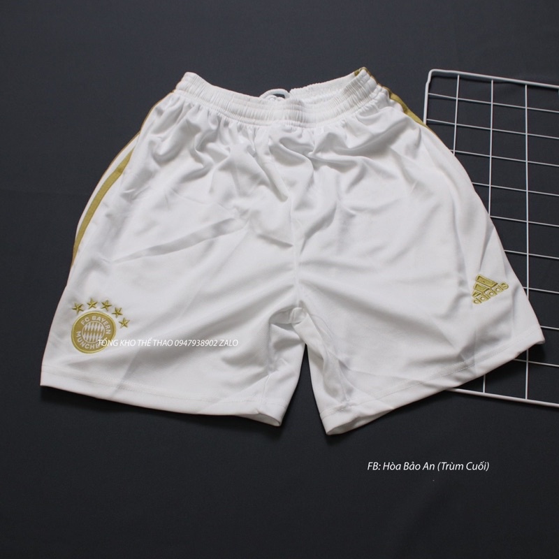 Bộ quần áo đá banh CLB Bayern Munchen màu trắng 2023 hàng cao cấp Thailand