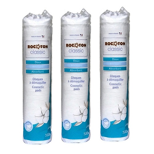Combo 3 Bông tẩy trang Bocoton 100 miếng ( 3 x 100 miếng)