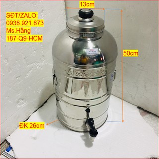 (HCM) - Bình Chứa Nước INOX Dung Tích Chứa Khoảng 25L - Mã: BC25LI3 -