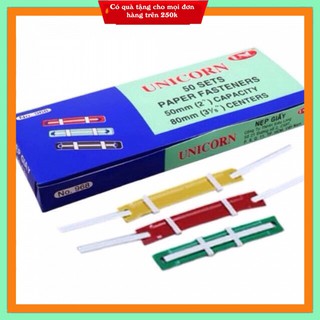 Nẹp acco Nhựa hoặc Sắt: 50 bộ trong 1 hộp