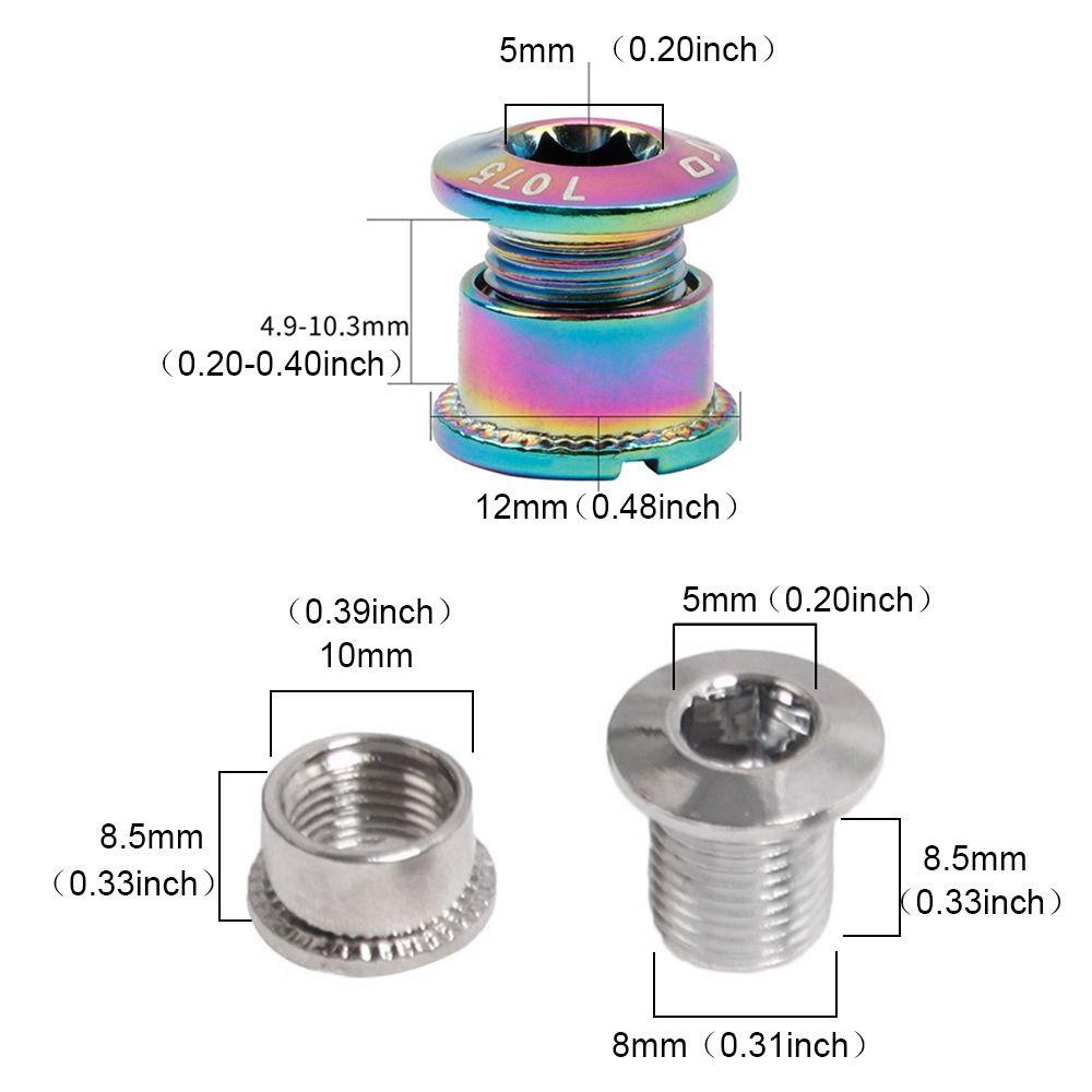 Set 1 / 4 / 5 Ốc Vít 6.5mm 8.5mm Bằng Thép Chuyên Dụng Cho Sửa Chữa Xe Đạp