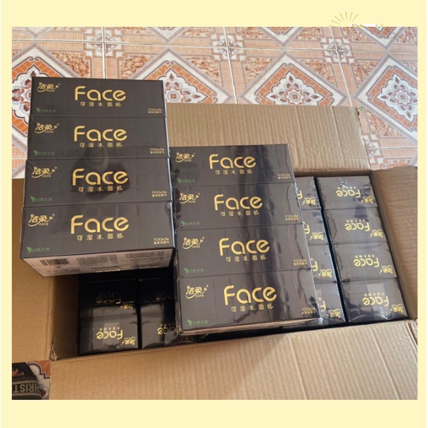 Giấy ăn Face mã HỘP để bàn lịch sự, khăn giấy, giấy ăn rút