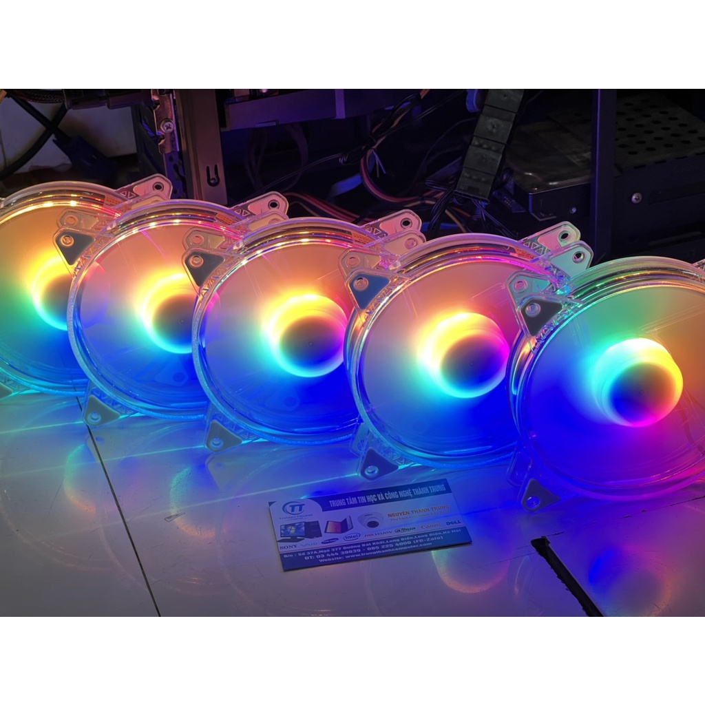 Quạt Fan RGB Coolmoon K9 - Hàng chính hãng  (gắn trực tiếp không dùng hub)