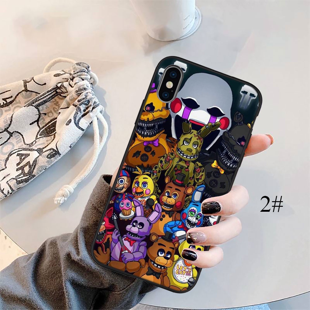 Ốp Điện Thoại Silicon Mềm Họa Tiết Game FNAF Cho iPhone 5 5S 6 6S 7 8 11 Pro Max Plus SE XR OI40