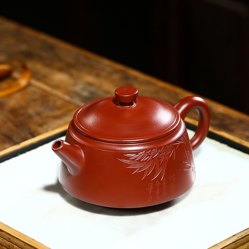 Ấm Tử Sa Nghi Hưng Đại Khẩu Biều 190 ml (Đại Hồng Bào)