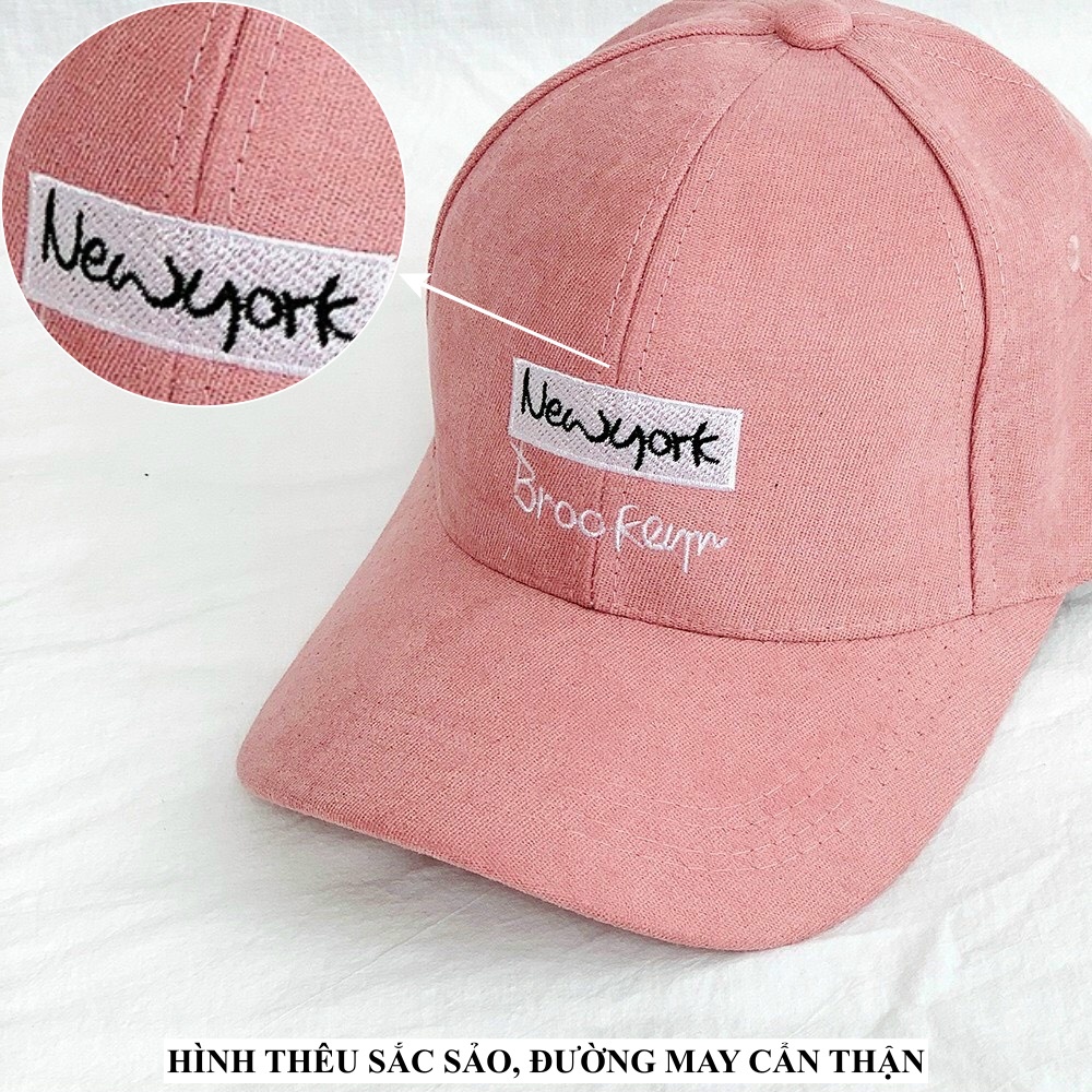 Mũ lưỡi trai - nón kết nhung nam nữ thêu King cá tính