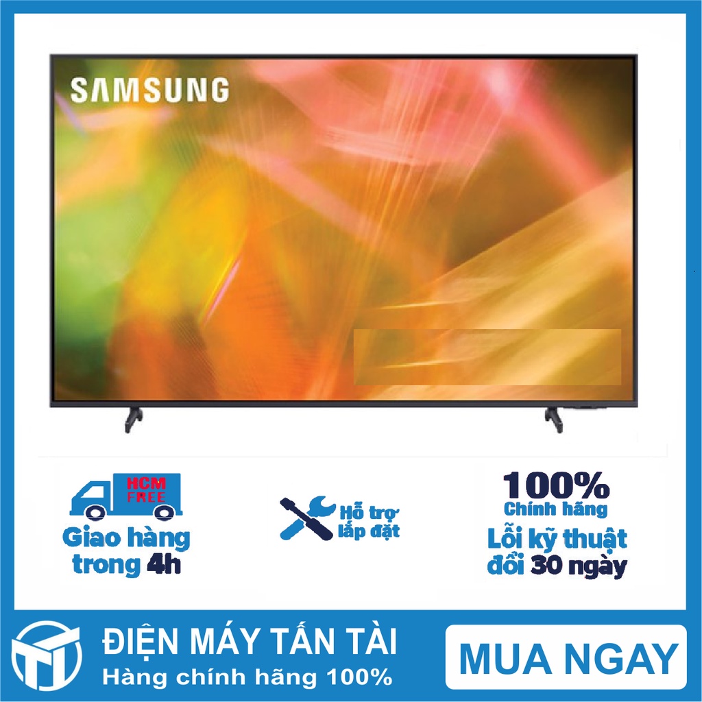 Smart Tivi Samsung 4K UHD 65 Inch UA65AU8000 mới 2021, Hệ Điều Hành Tizen OS, GIAO HÀNG MIỄN PHÍ HCM